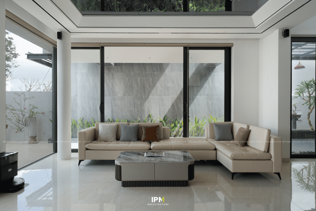 Phong khach sang trong DT Villa| IPM ARCHITECTS