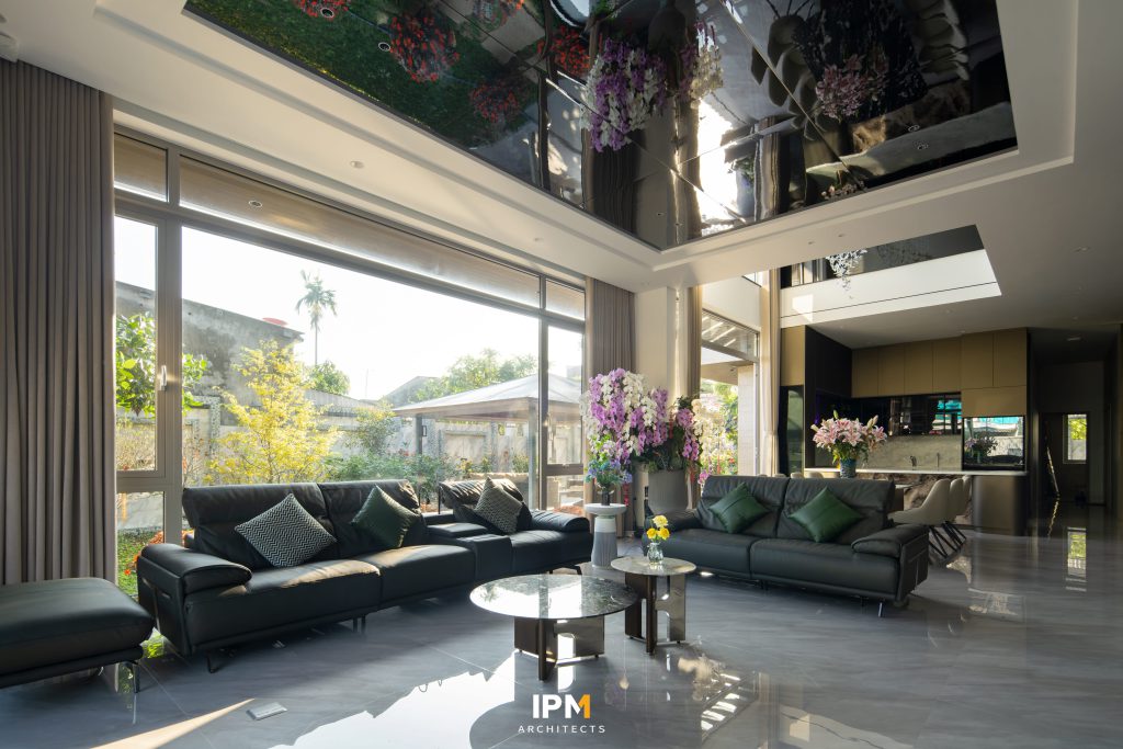 Không gian phòng khách TH Villa| IPM Architects